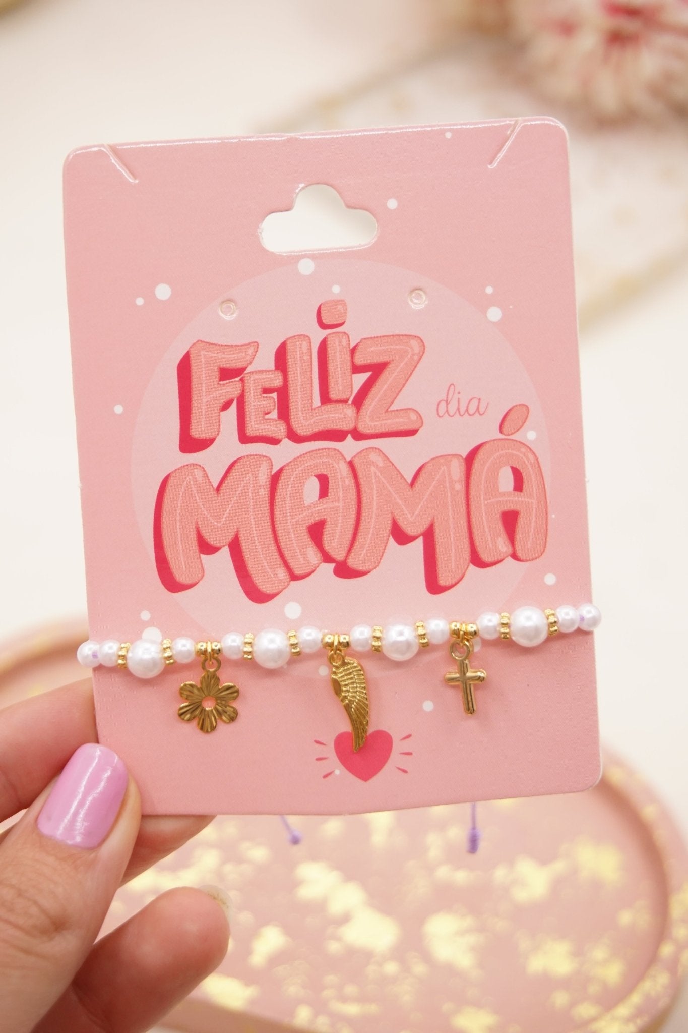 PULSERA FELIZ DIA MAMÁ ORO GOLFI P 759 - Dakaty