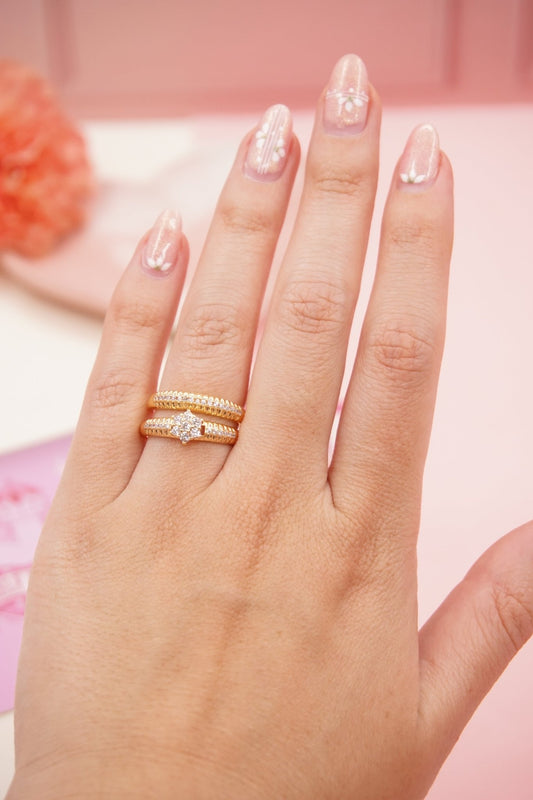 ANILLO COVER GOLD AN 382 (PISA ARGOLLA, VIENEN LOS 2) - Dakaty