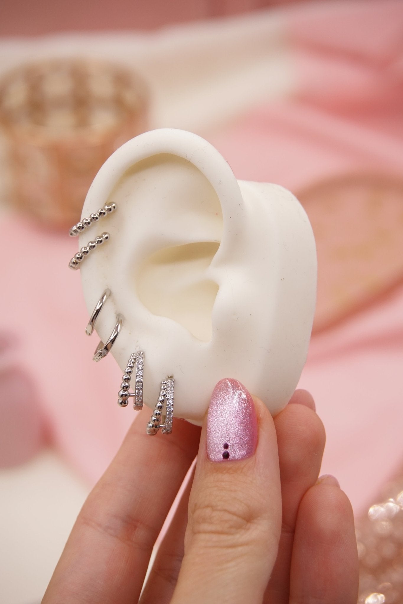 ARETE COVER GOLD D 1962 (juego x3 pares de candongas) - Dakaty