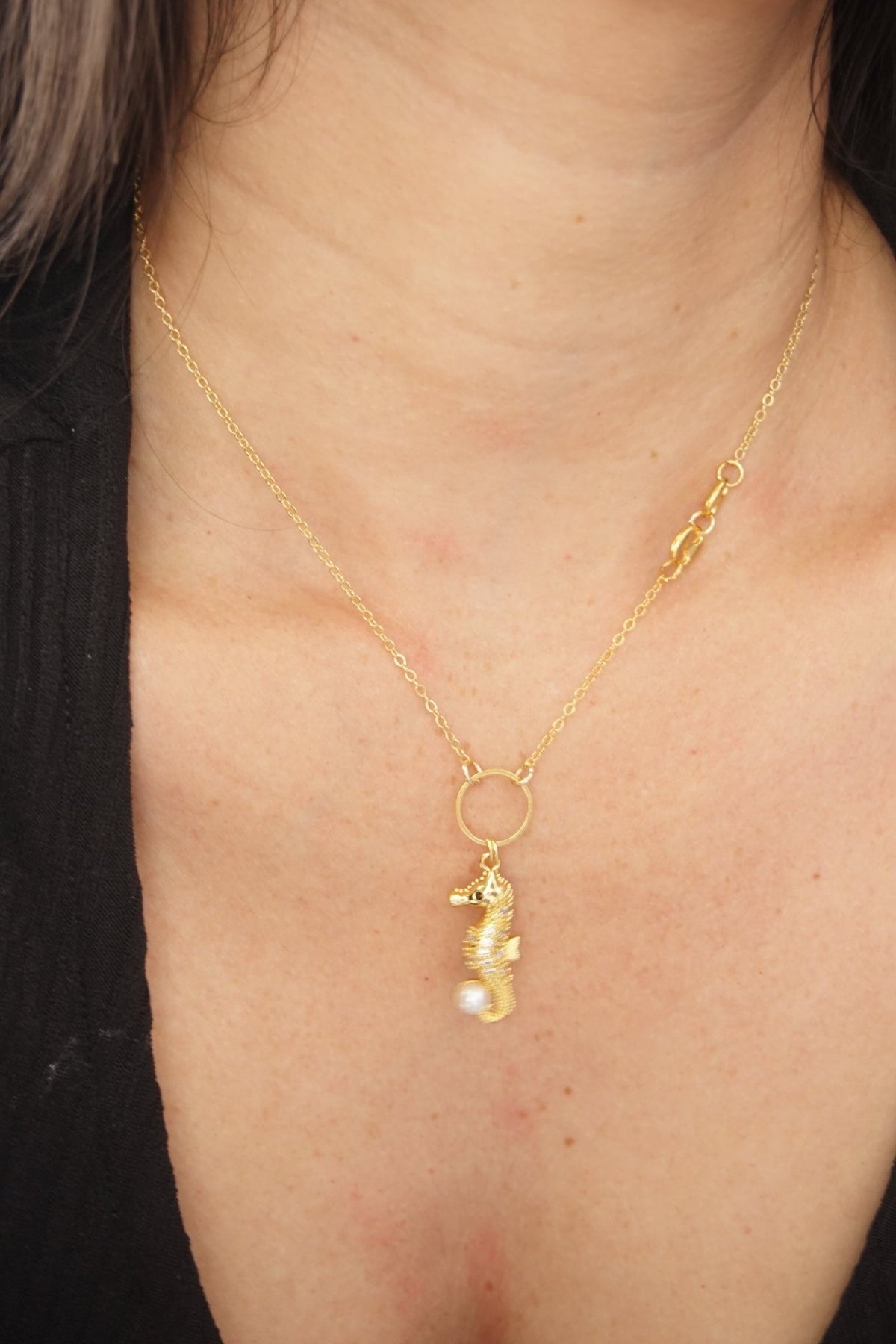 COLLAR DIJE RODIO Y ORO GOLFI B 1104 - Dakaty