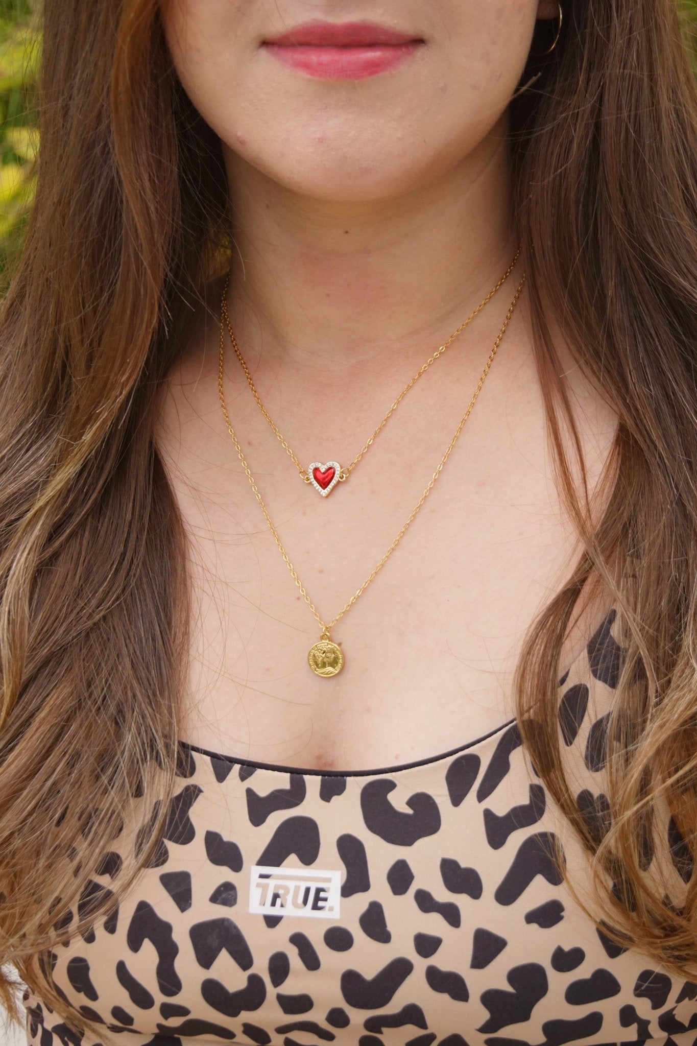 COLLAR ORO GOLFI B 1011 (dije de corazón en rodio) - Dakaty