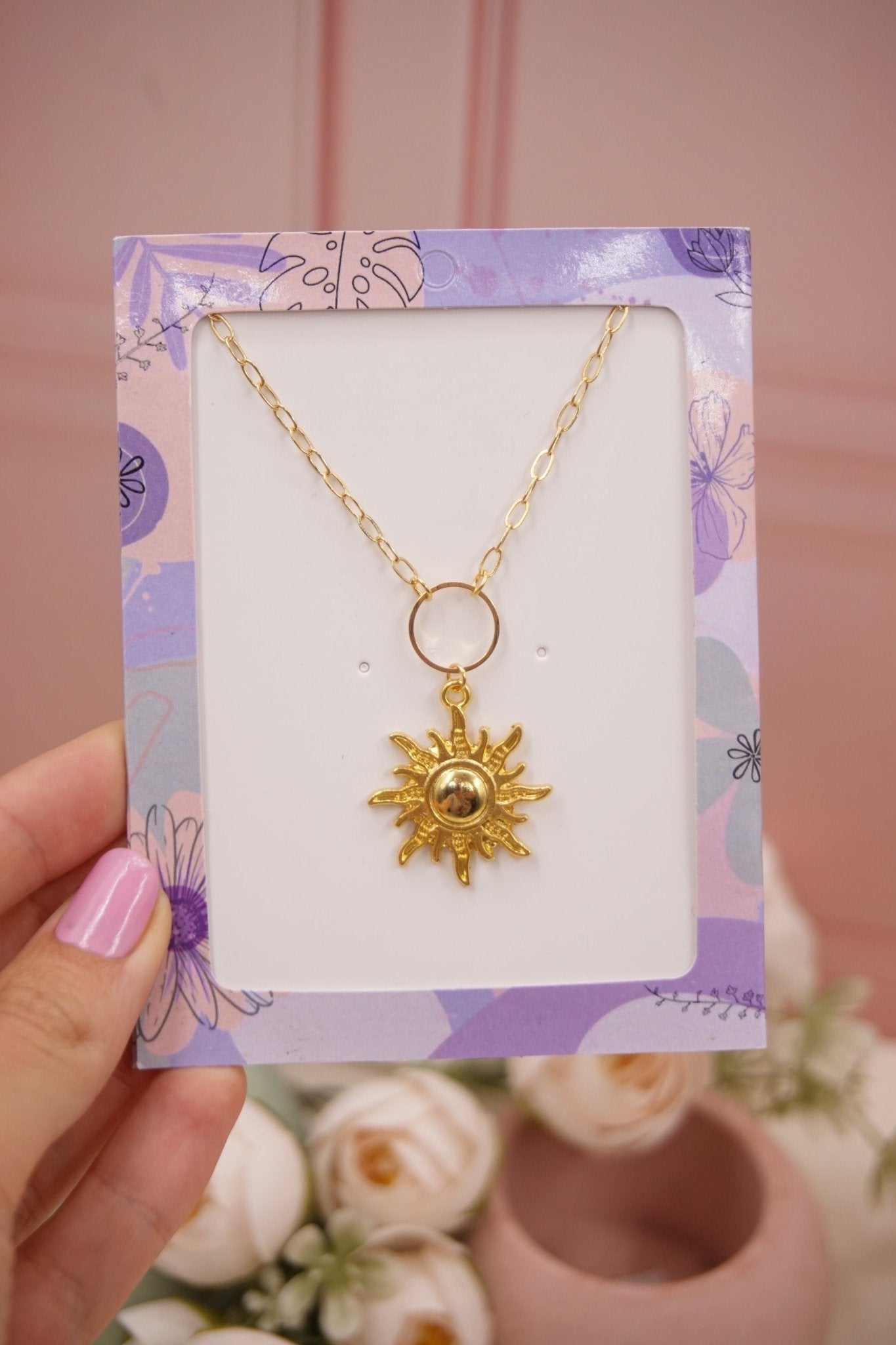 COLLAR ORO GOLFI SOBRE MORADO B 1052 - Dakaty