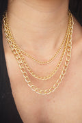 COLLAR ORO GOLFI Y ALUMINIO B 1105 - Dakaty