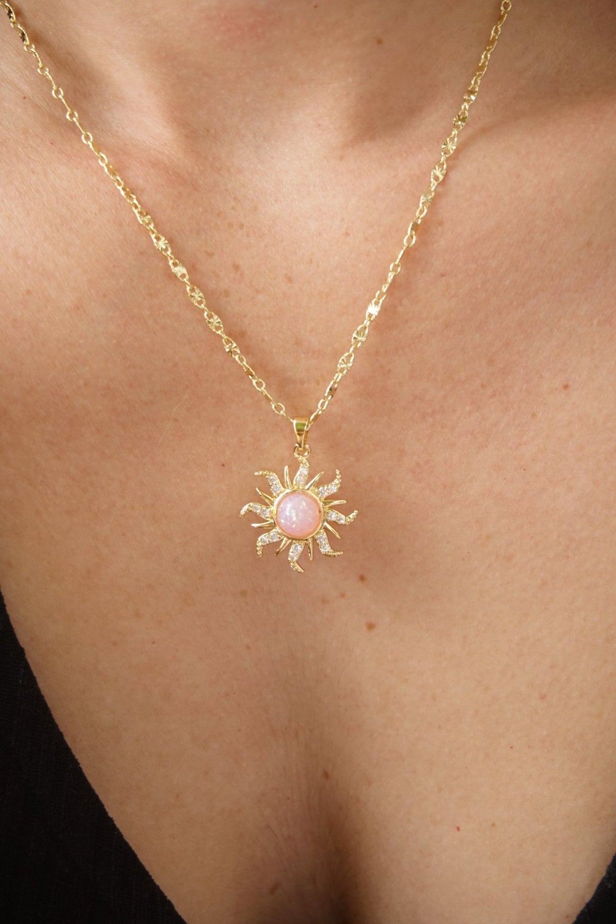 COLLAR ORO GOLFI Y DIJE EN RODIO B 1089 - Dakaty