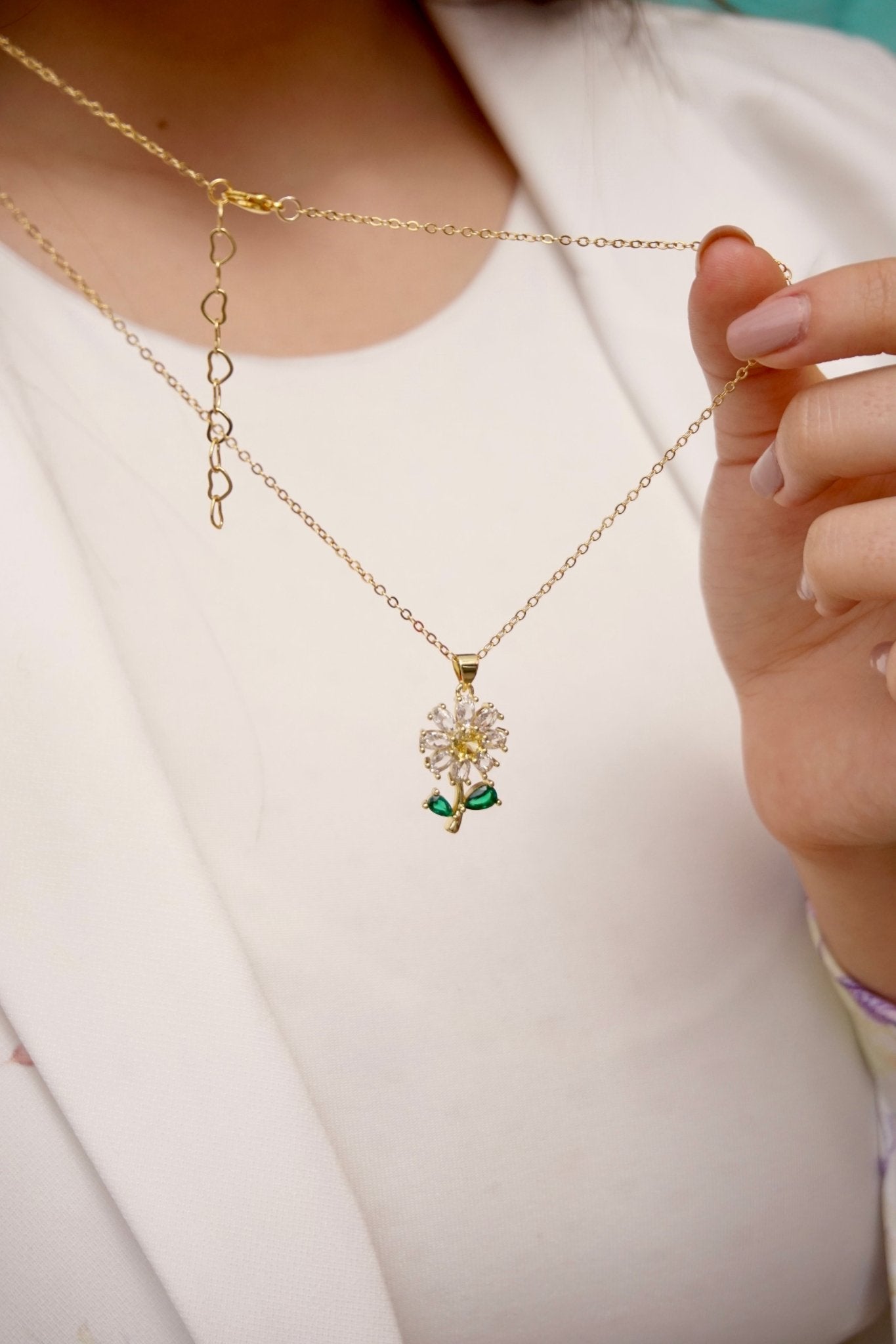 COLLAR ORO GOLFI Y DIJE EN RODIO B 961 - Dakaty