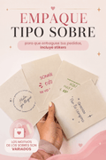 DOCENA EMPAQUES TIPO SOBRE (incluye stickers) - Dakaty