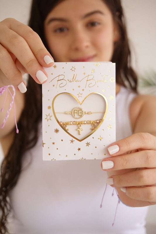 PULSERA ORO GOLFI Y DIJE EN RODIO P 662 - Dakaty