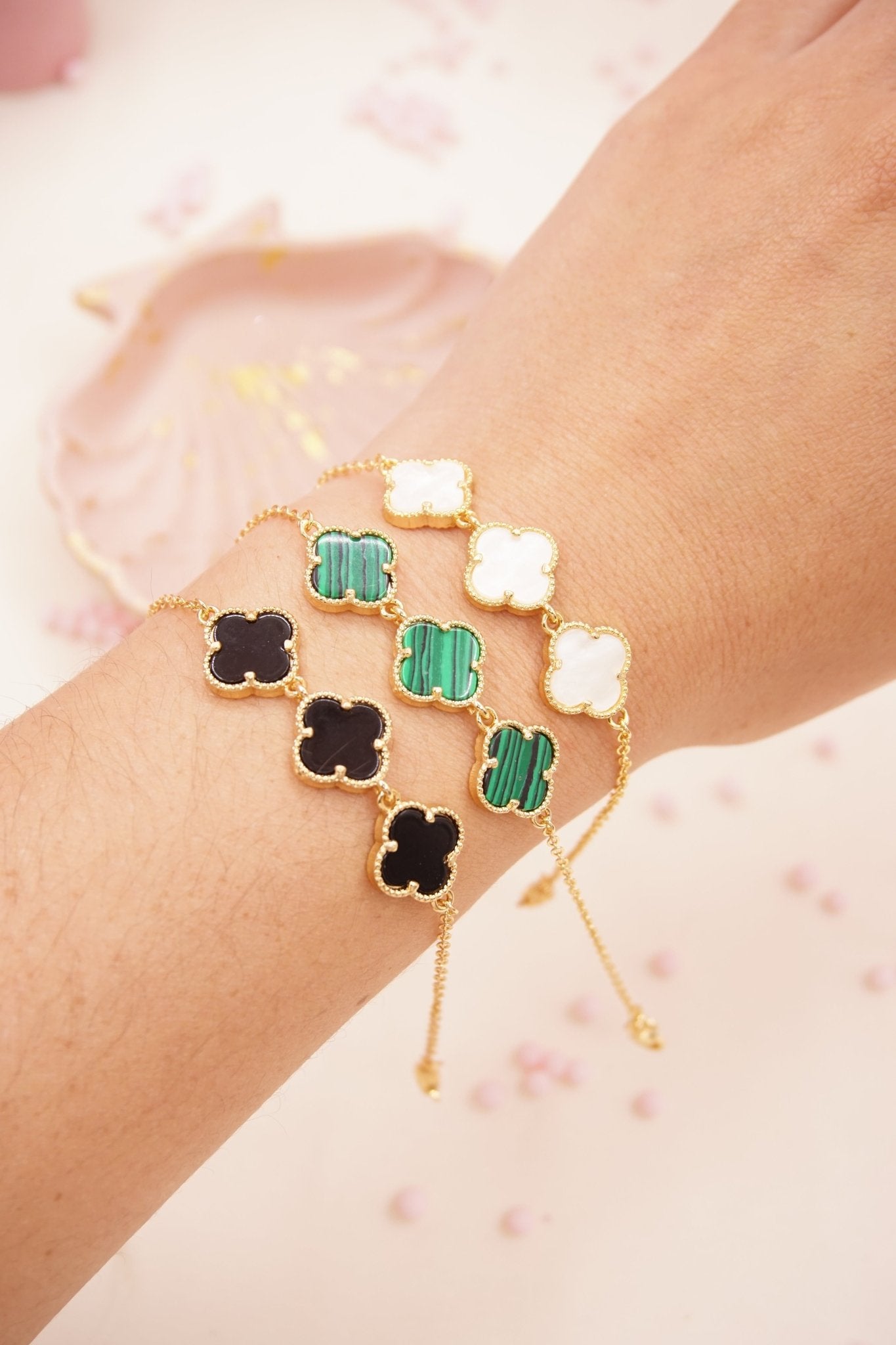 PULSERA VAN CLEEF COVER GOLD C/U (escoge el color) P 596 - Dakaty