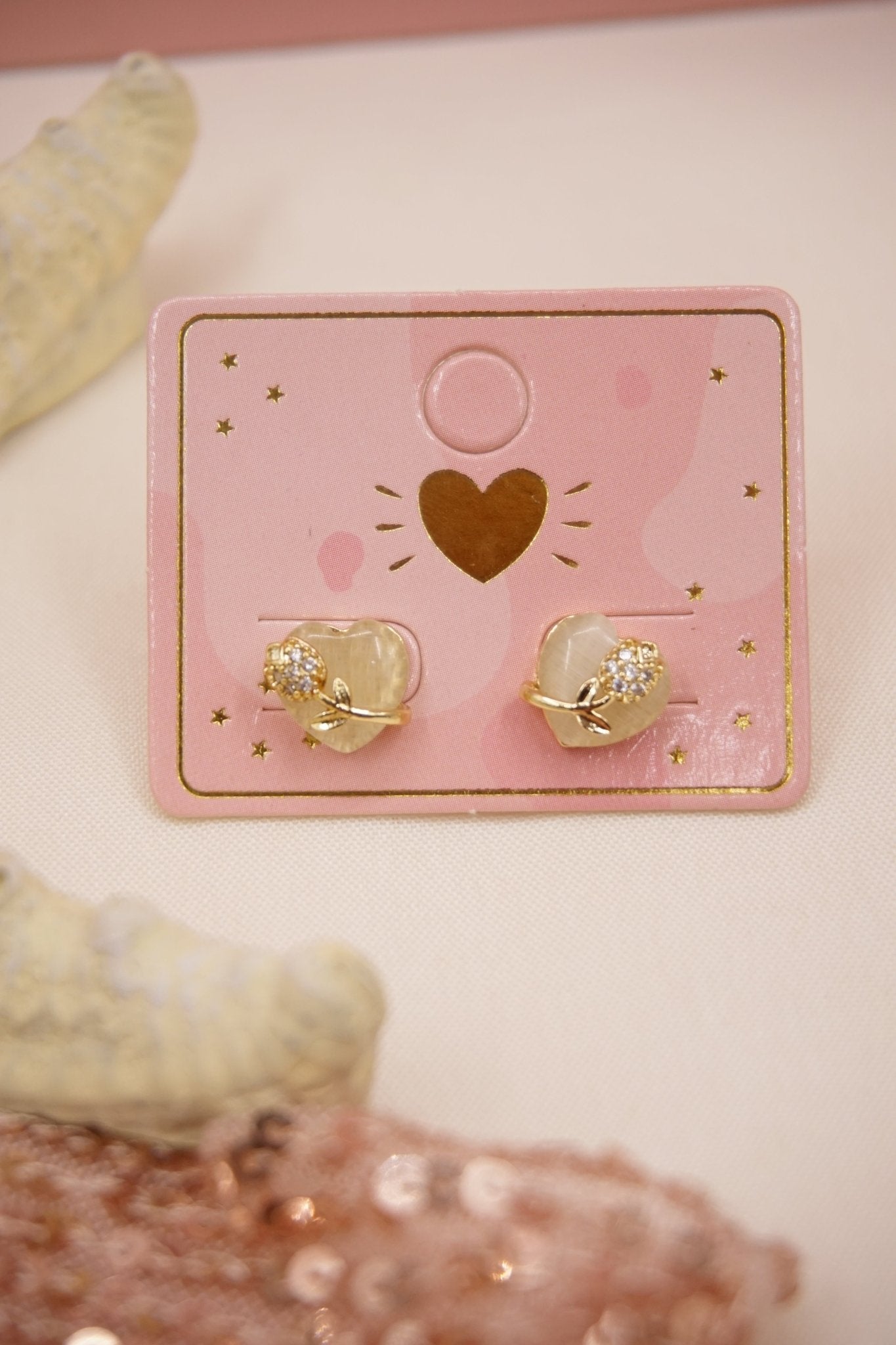 TOPO COVER GOLD (corazón con rosa) D 2175 - Dakaty